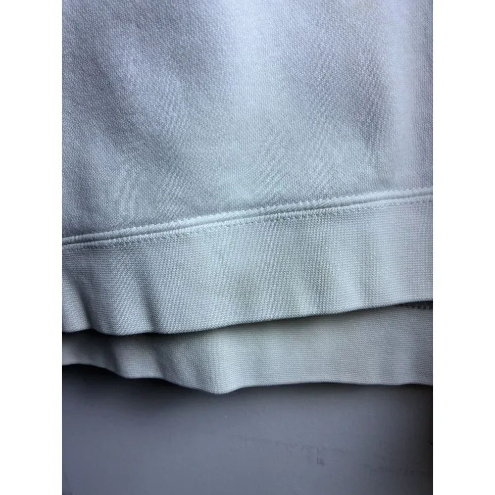 Nike Hoodie White Gold Embroidered Swoosh Pullover Sweatshirt Men's XXL